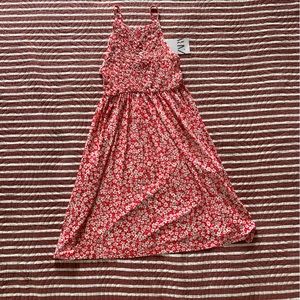 Zara Kids Floral Red Dress, Size 11-12 Girls